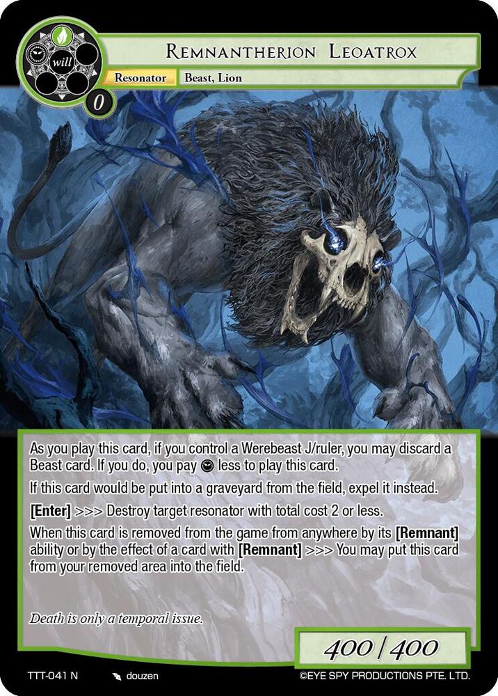 Remnantherion Leoatrox, Thoth of the Trinity TTT-041 N