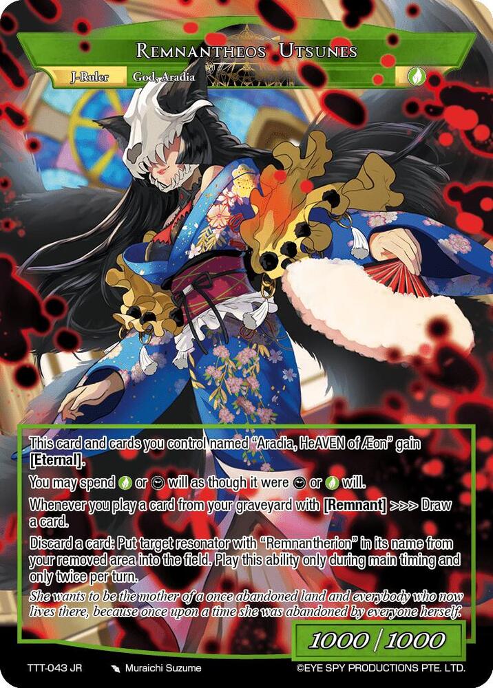 Utsunes, Phosphorescent Priestess // Remnantheos Utsunes, Thoth of the Trinity TTT-043 JR