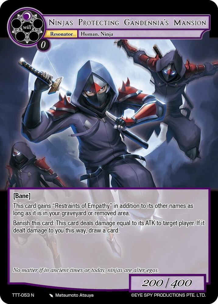 Ninjas Protecting Gandennia's Mansion, Thoth of the Trinity TTT-053 N