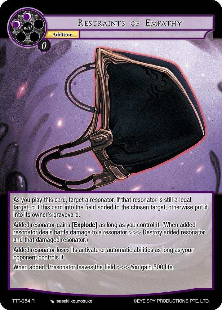 Restraints of Empathy, Thoth of the Trinity TTT-054 R