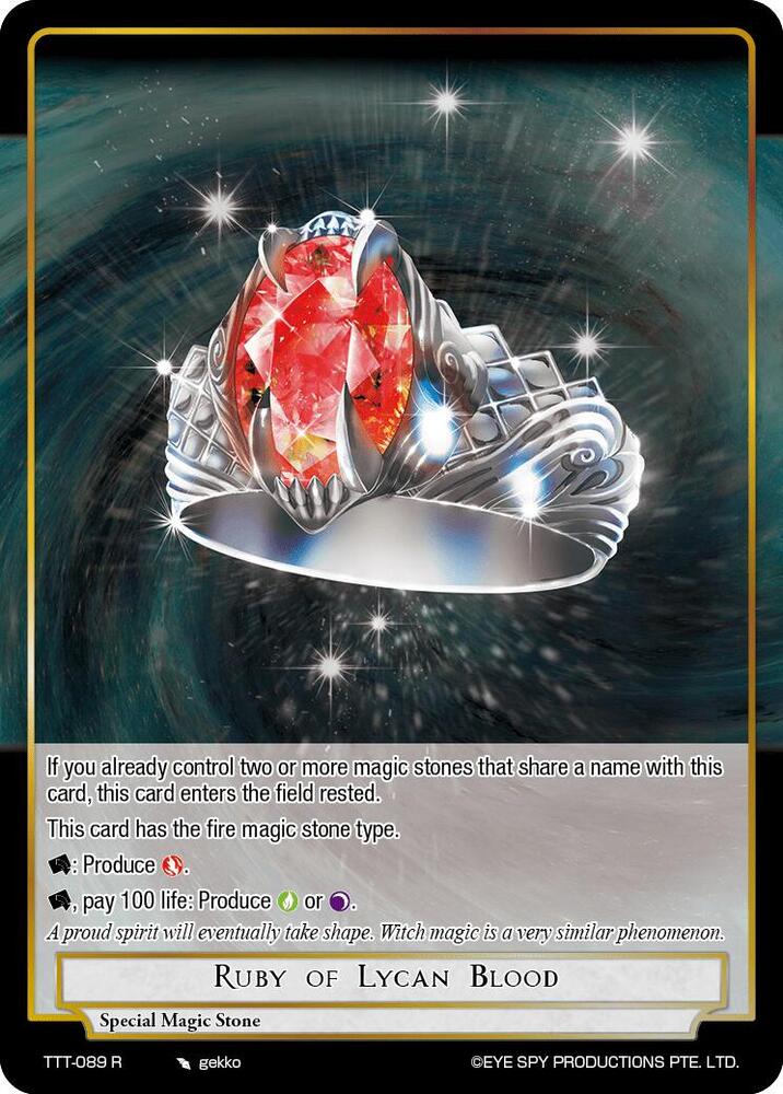 Ruby of Lycan Blood, Thoth of the Trinity TTT-089 R