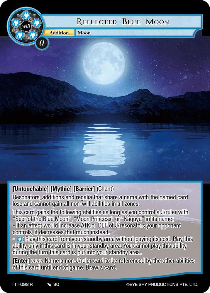 Reflected Blue Moon, Thoth of the Trinity TTT-092 R