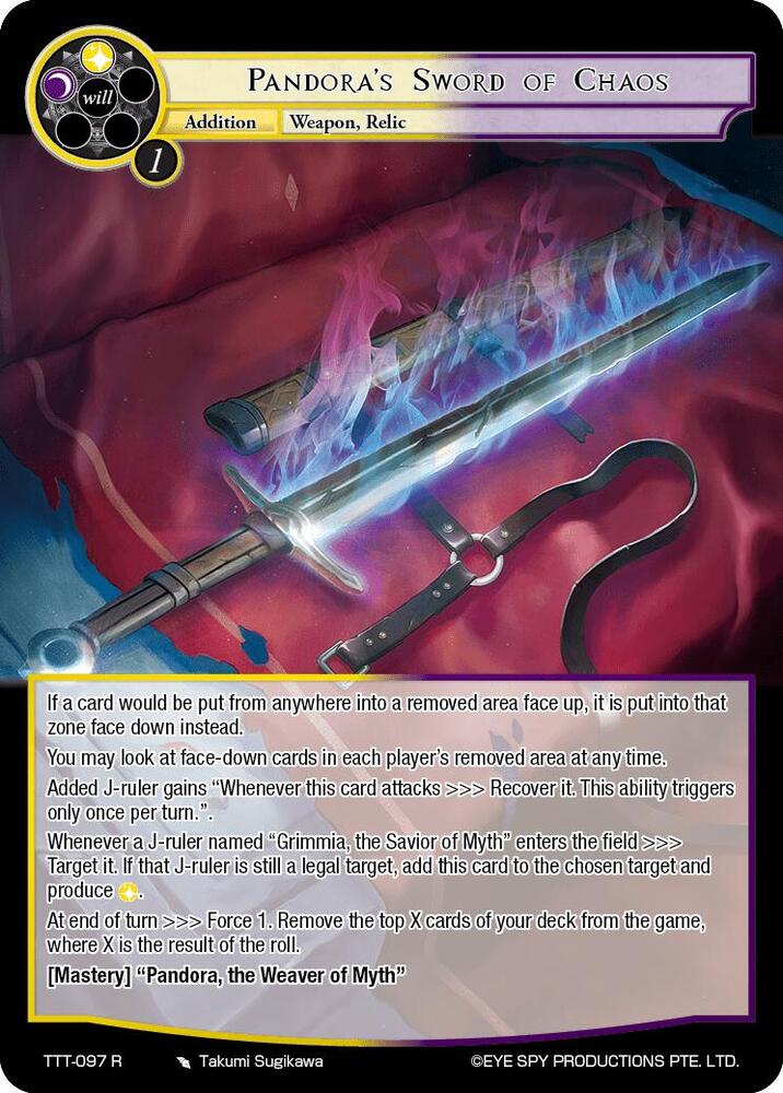 Pandora's Sword of Chaos, Thoth of the Trinity TTT-097 R