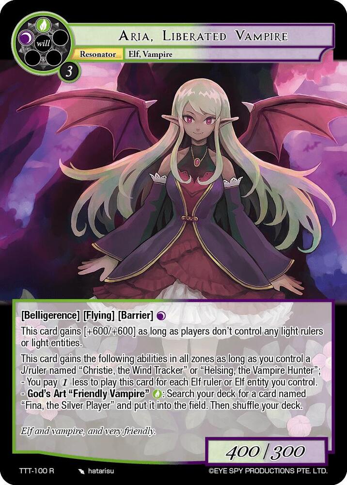 Aria, Liberated Vampire, Thoth of the Trinity TTT-100 R