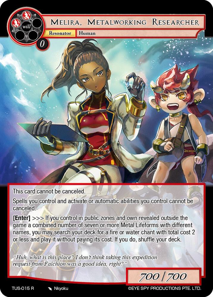 Melira, Metalworking Researcher, The Underworld of Secrets TUS-015 R