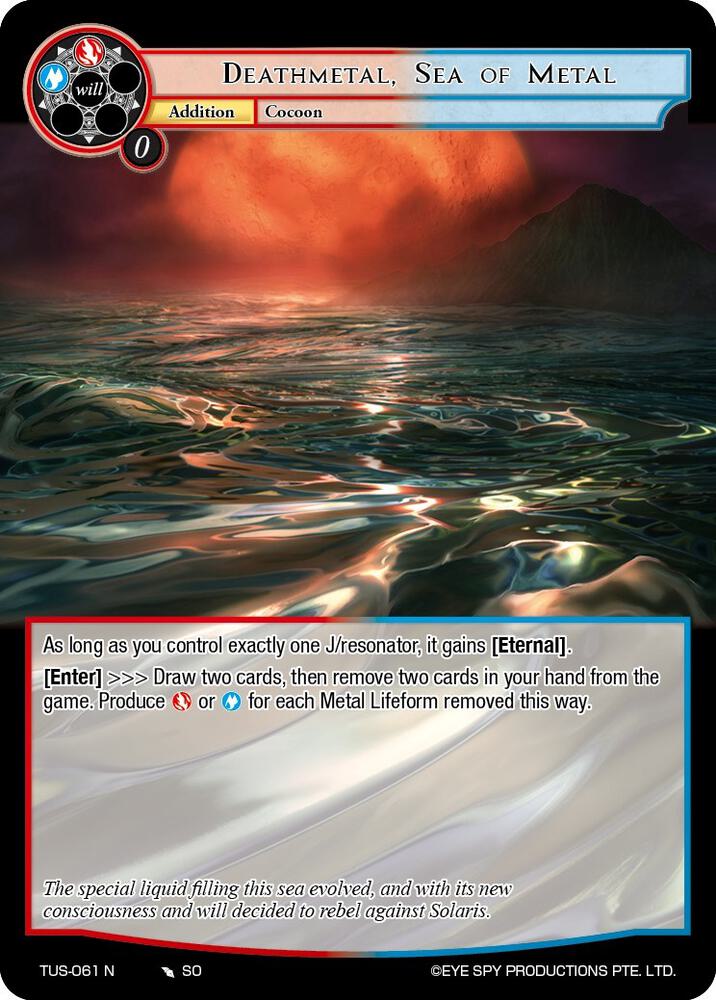 Deathmetal, Sea of Metal, The Underworld of Secrets TUS-061 N