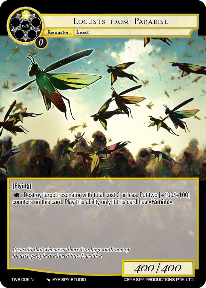 Locusts from Paradise, The War of the Suns TWS-009 N