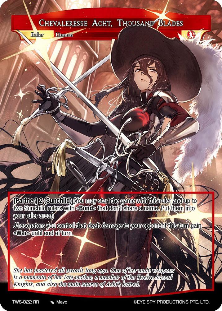 Chevaleresse Acht, Thousand Blades, The War of the Suns TWS-022 RR