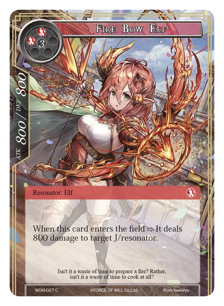 Fire Bow Elf, Winds of the Ominous Moon WOM-027