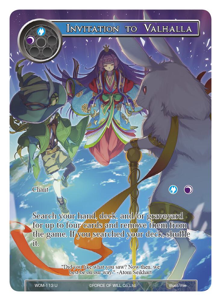 Invitation to Valhalla (Full Art), Winds of the Ominous Moon WOM-113
