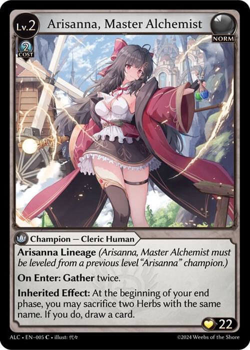 Arisanna, Master Alchemist, Alchemical Revolution 005