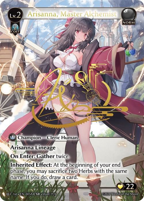 Arisanna, Master Alchemist (CSR) (005A) (ALC1E), Alchemical Revolution 005A