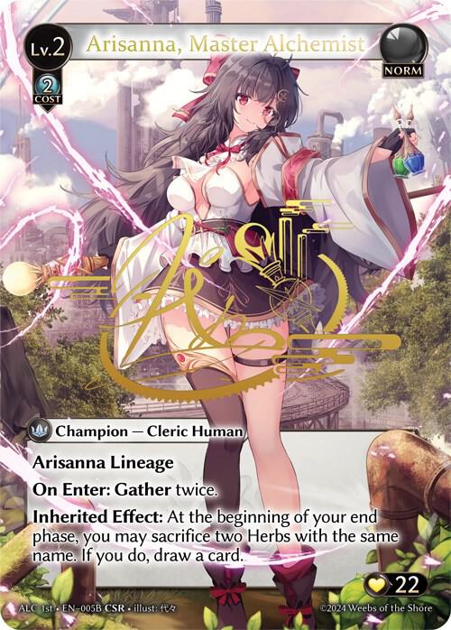 Arisanna, Master Alchemist (CSR) (005B) (ALC1E), Alchemical Revolution 005B