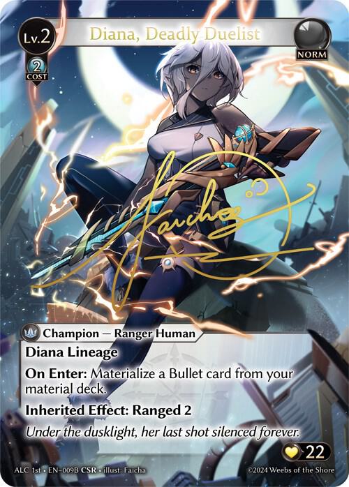 Diana, Deadly Duelist (CSR) (009B) (ALC1E), Alchemical Revolution 009B