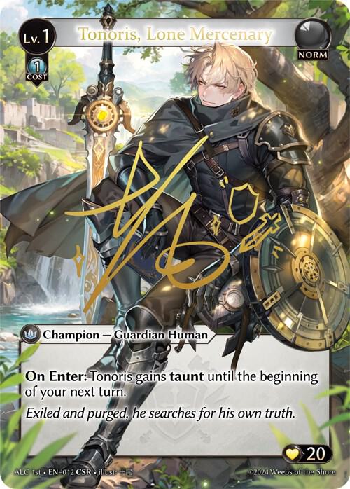 Tonoris, Lone Mercenary (CSR) (ALC1E), Alchemical Revolution 012