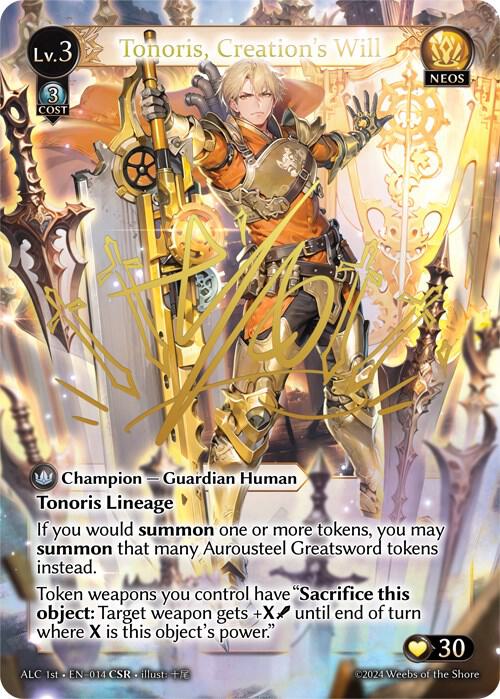Tonoris, Creation's Will (CSR) (ALC1E), Alchemical Revolution 014