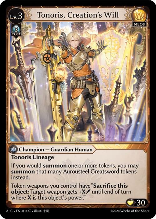 Tonoris, Creation's Will, Alchemical Revolution 014