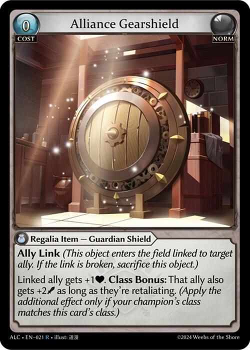 Alliance Gearshield, Alchemical Revolution 021