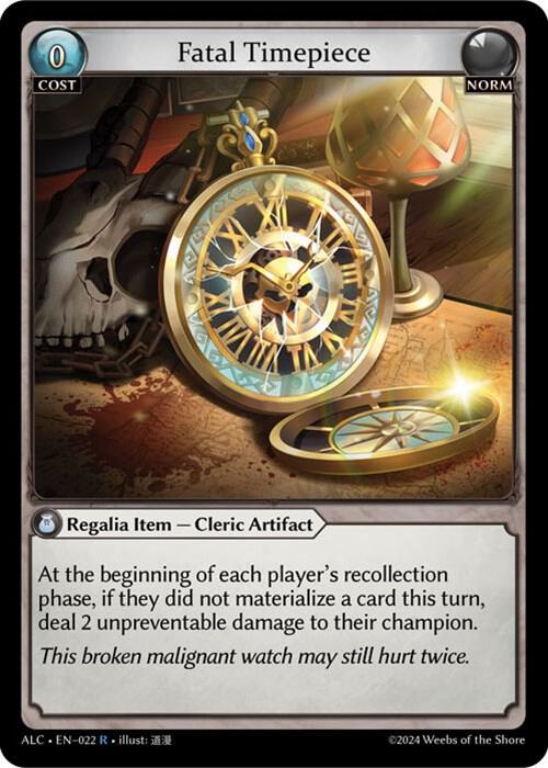 Fatal Timepiece, Alchemical Revolution 022