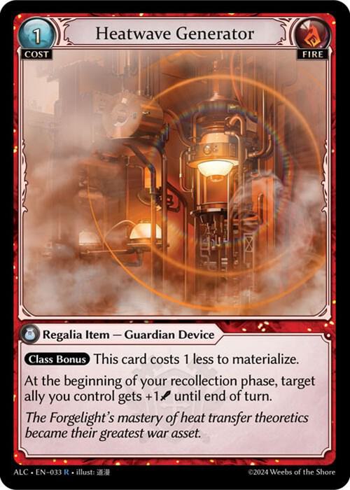 Heatwave Generator, Alchemical Revolution 033