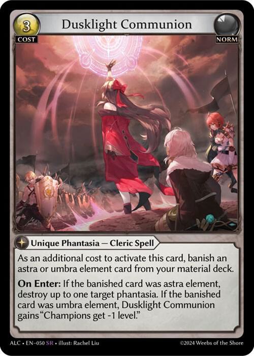 Dusklight Communion, Alchemical Revolution 050