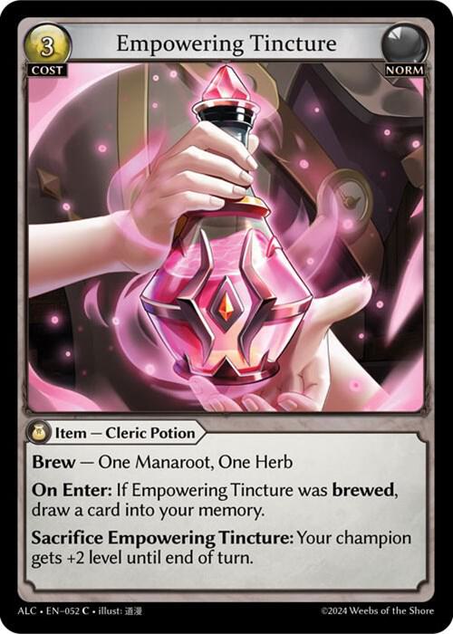 Empowering Tincture, Alchemical Revolution 052
