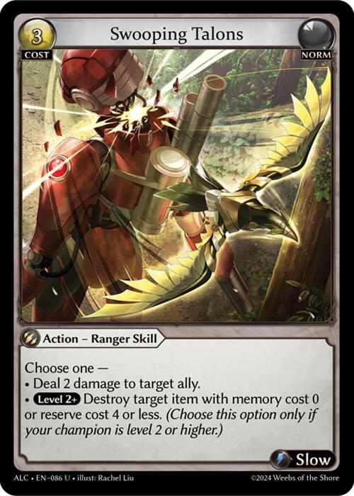 Swooping Talons, Alchemical Revolution 086