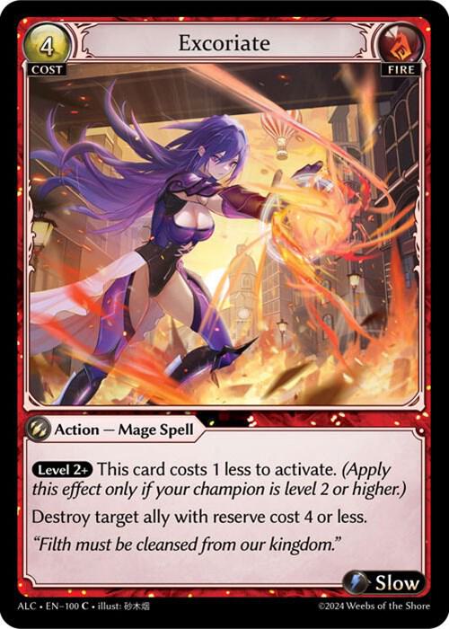 Excoriate, Alchemical Revolution 100