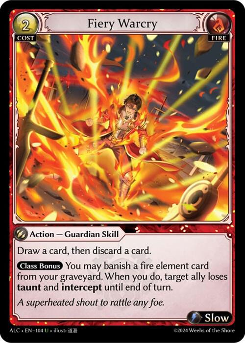 Fiery Warcry, Alchemical Revolution 104