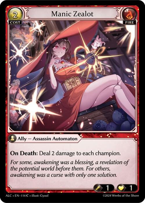 Manic Zealot, Alchemical Revolution 114