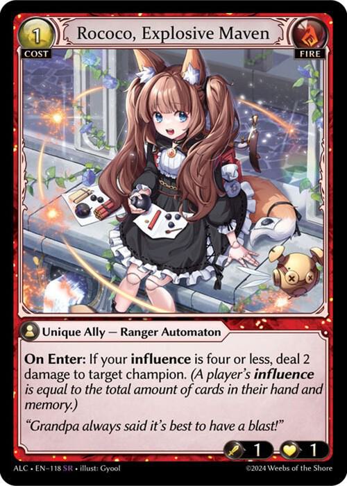 Rococo, Explosive Maven, Alchemical Revolution 118