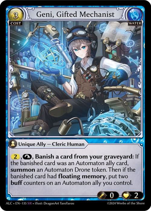 Geni, Gifted Mechanist, Alchemical Revolution 135