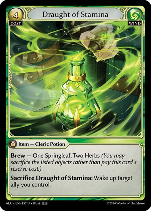 Draught of Stamina, Alchemical Revolution 157