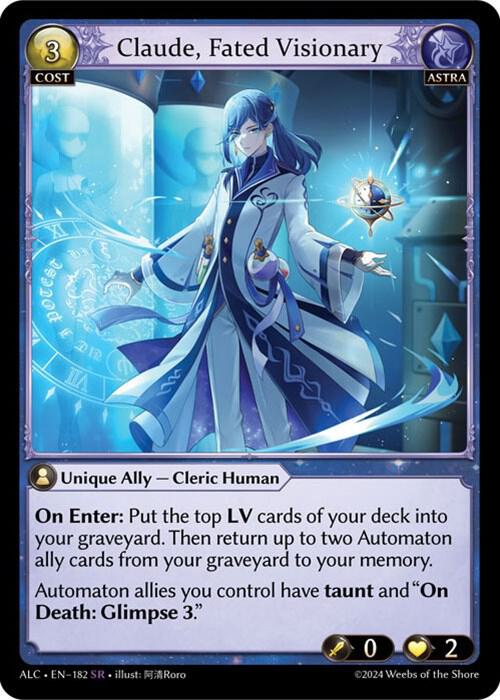 Claude, Fated Visionary, Alchemical Revolution 182