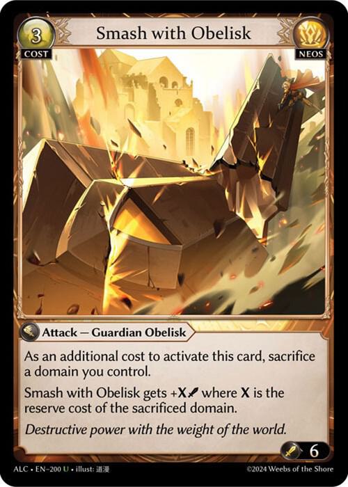 Smash with Obelisk, Alchemical Revolution 200