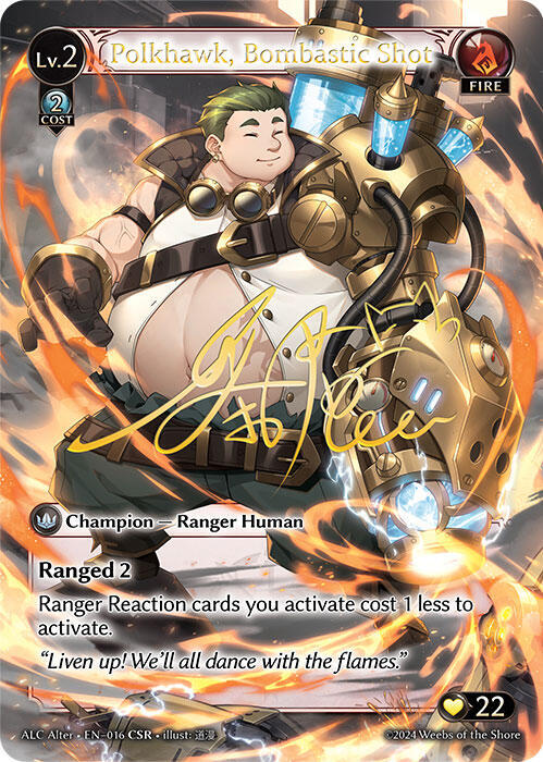 Polkhawk, Bombastic Shot (CSR), Alchemical Revolution Alter Edition 016