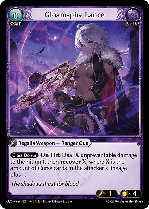 Gloamspire Lance, Alchemical Revolution Alter Edition 040