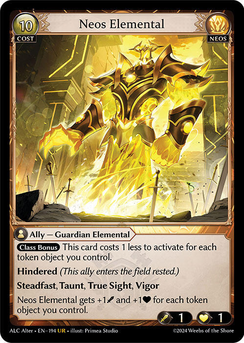 Neos Elemental, Alchemical Revolution Alter Edition 194