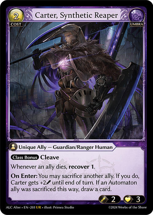 Carter, Synthetic Reaper, Alchemical Revolution Alter Edition 203
