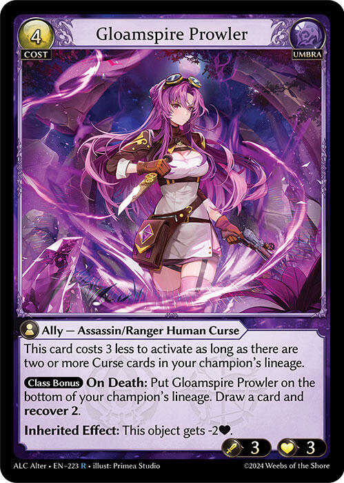 Gloamspire Prowler, Alchemical Revolution Alter Edition 223