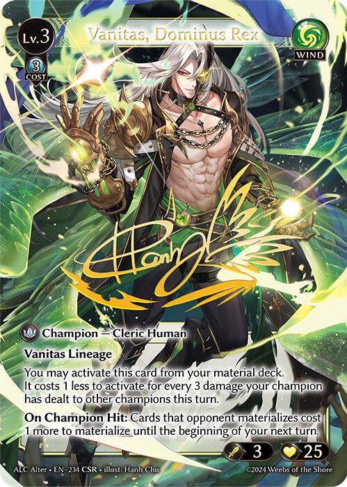 Vanitas, Dominus Rex (CSR), Alchemical Revolution Alter Edition 234