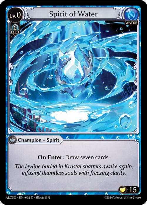 Spirit of Water, Alchemical Revolution Starter Decks 002