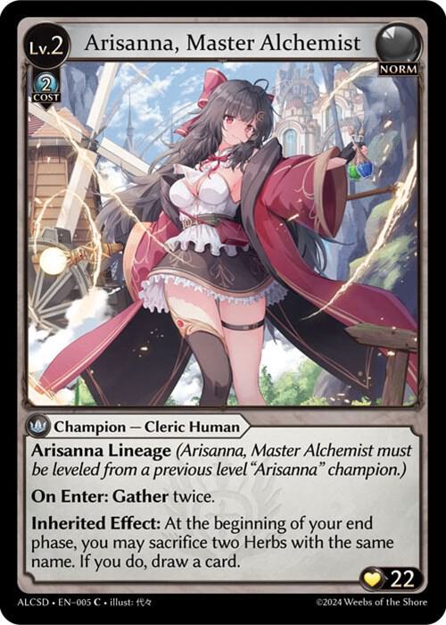 Arisanna, Master Alchemist, Alchemical Revolution Starter Decks 005