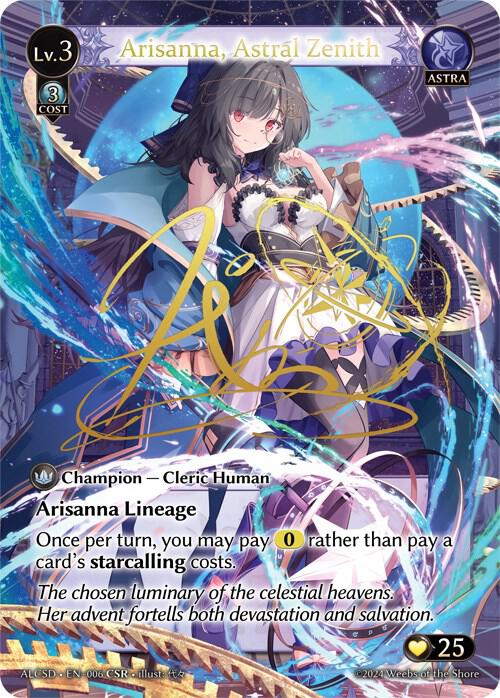 Arisanna, Astral Zenith (CSR), Alchemical Revolution Starter Decks 006