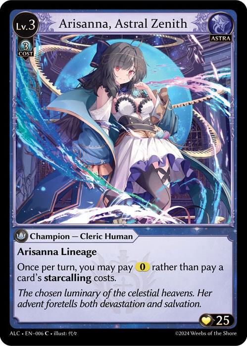 Arisanna, Astral Zenith, Alchemical Revolution Starter Decks 006