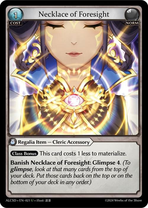 Necklace of Foresight, Alchemical Revolution Starter Decks 021