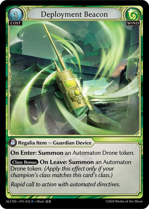 Deployment Beacon, Alchemical Revolution Starter Decks 032