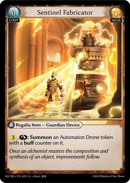 Sentinel Fabricator, Alchemical Revolution Starter Decks 035
