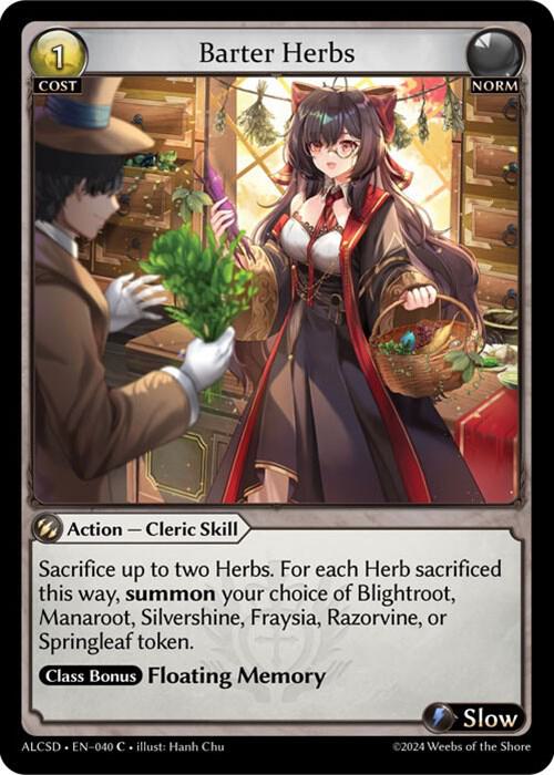 Barter Herbs, Alchemical Revolution Starter Decks 040