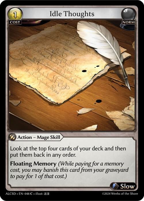 Idle Thoughts, Alchemical Revolution Starter Decks 048